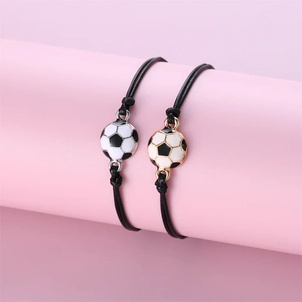 Sports Friendship Leather Rope Bracelet