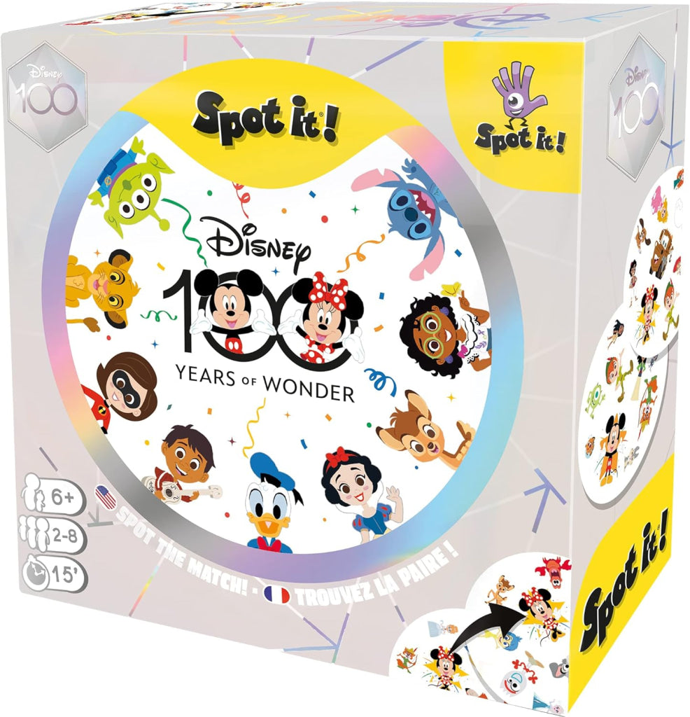 Spot It! Disney 100 Years Of Wonder Card Game