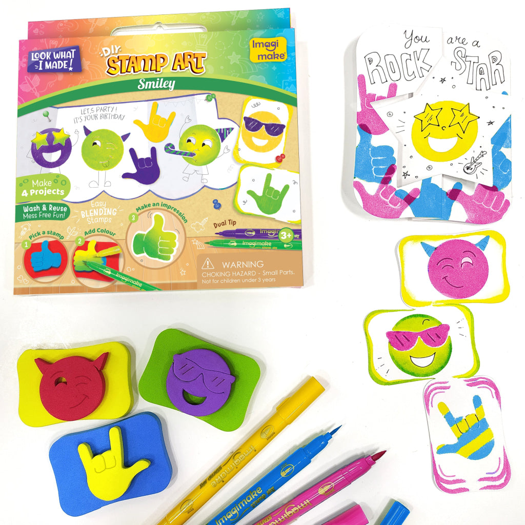Stamp Art - Smiley - Stamp Art