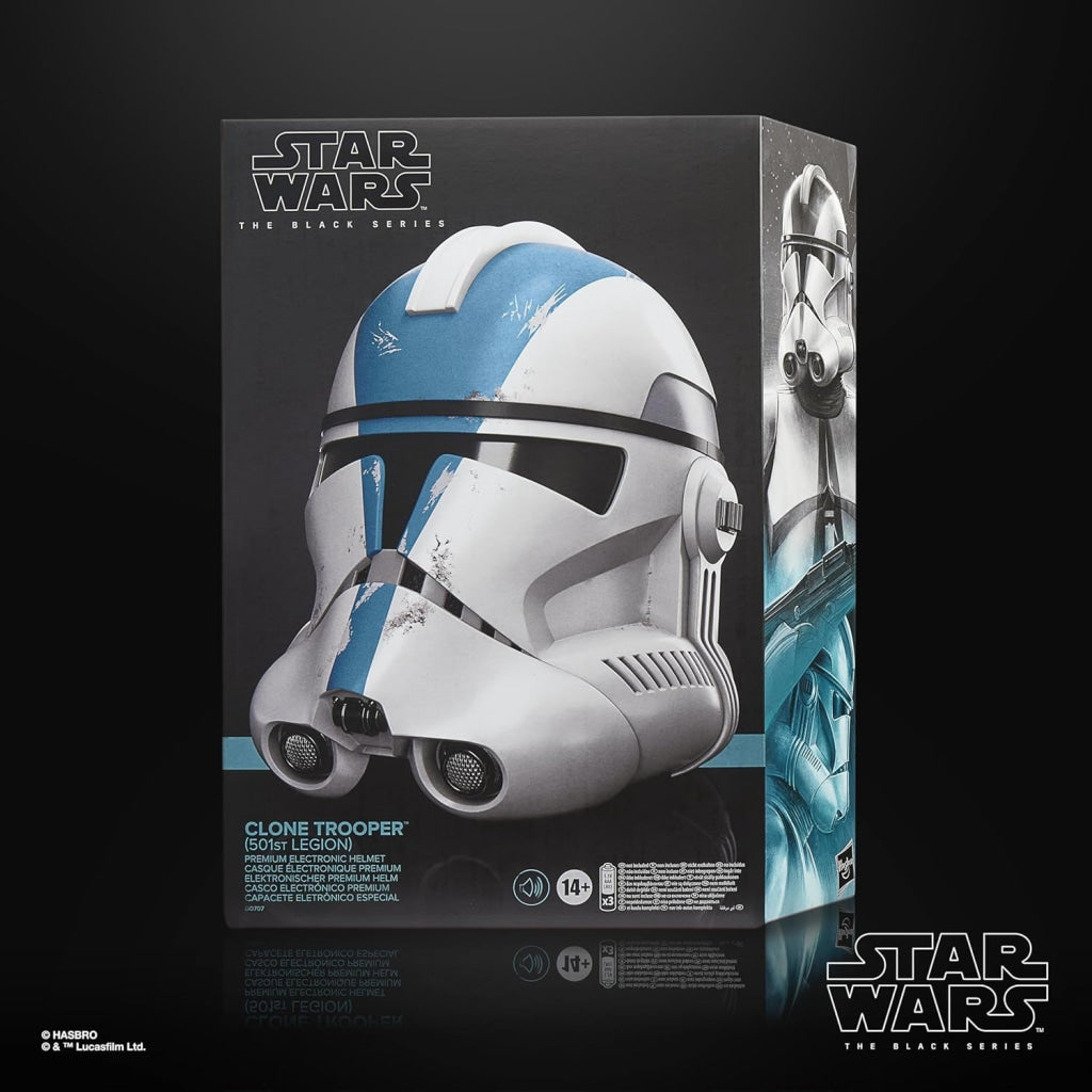 Star Wars The Black Series Clone Trooper (501st Legion) Premium Electronic Helmet - Star Wars