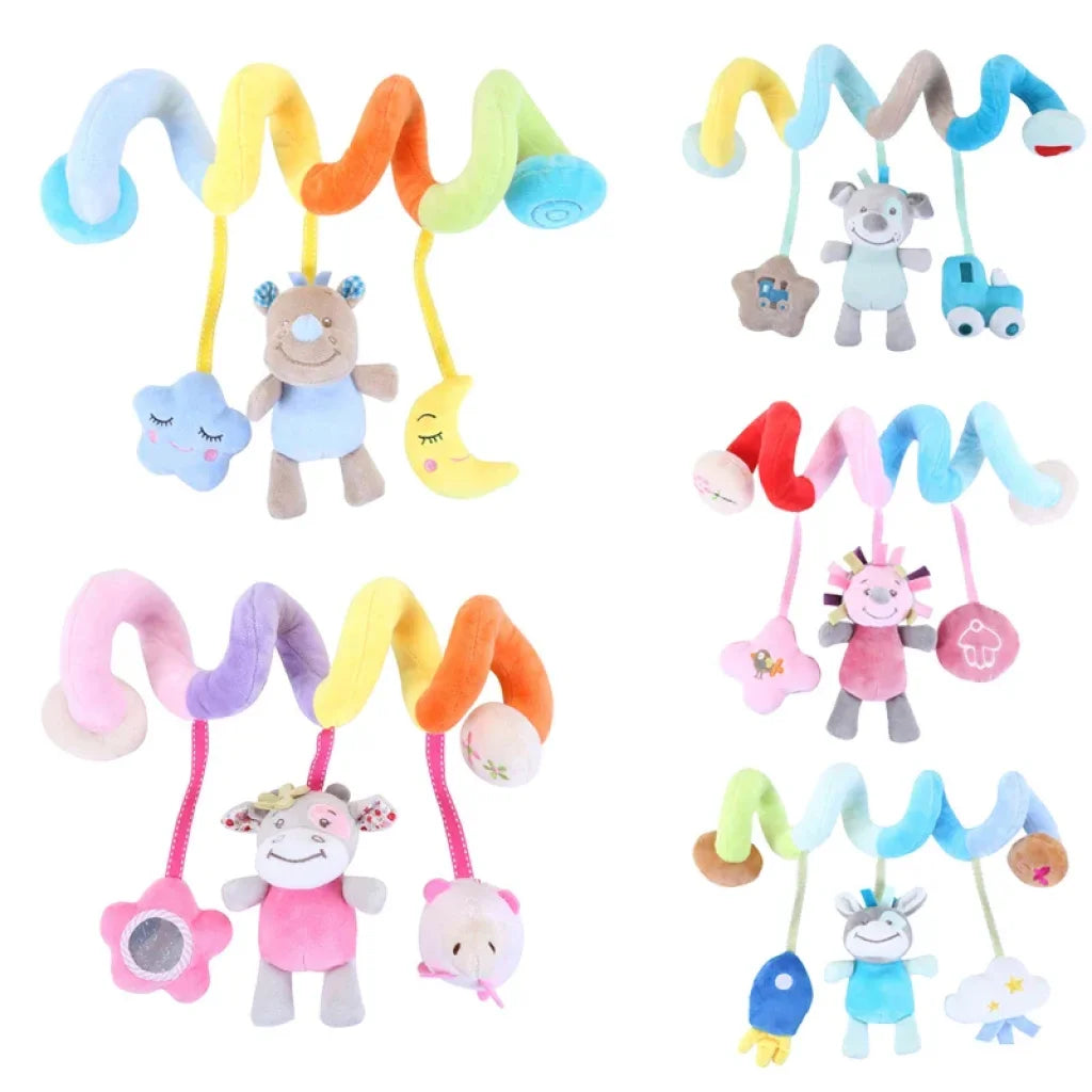 Stroller Spiral Rattle Baby Toy For Newborns