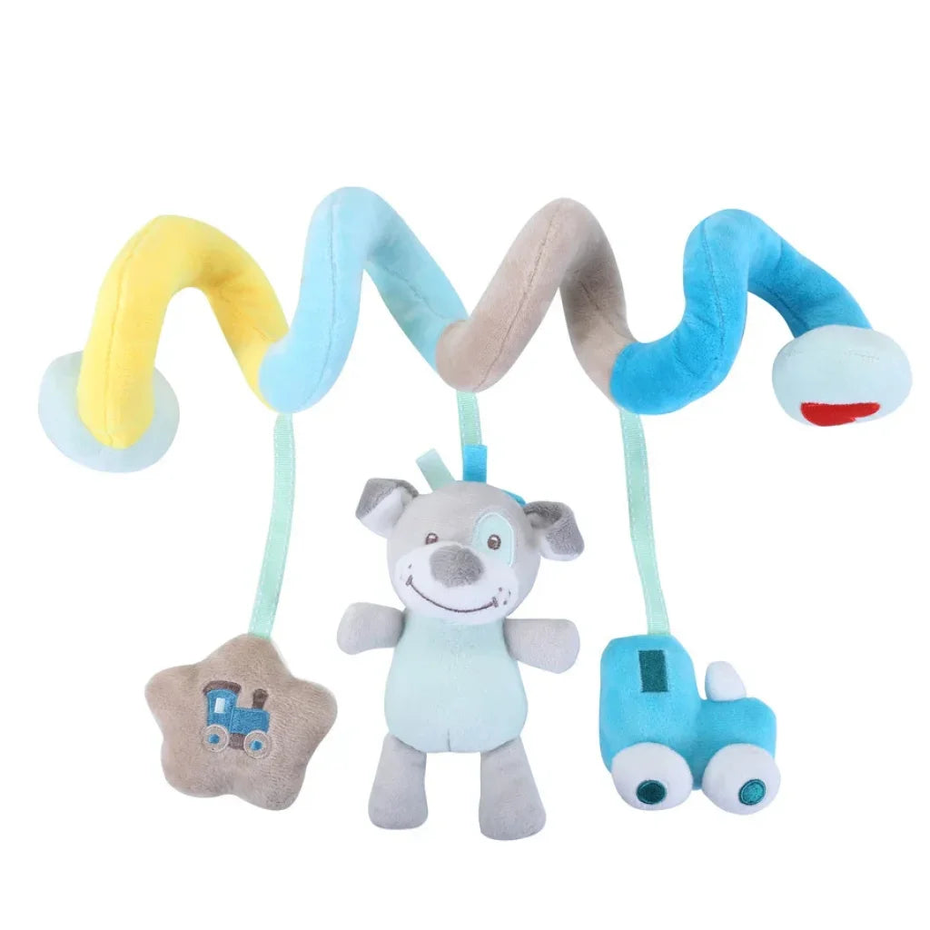 Stroller Spiral Rattle Baby Toy For Newborns Blue Dog 513