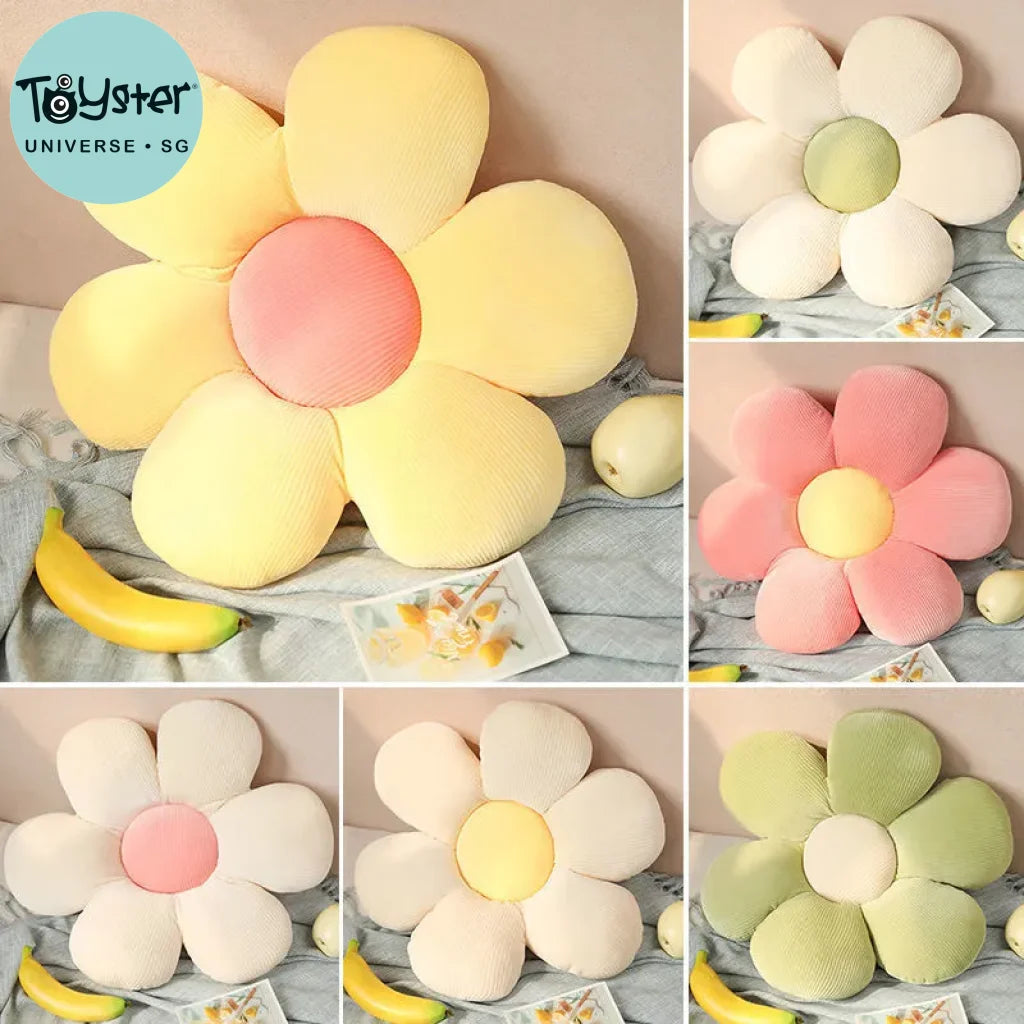 Sunflower Pillows Cushions Petals