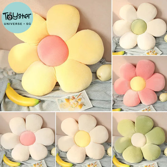 Sunflower Pillows Cushions Petals