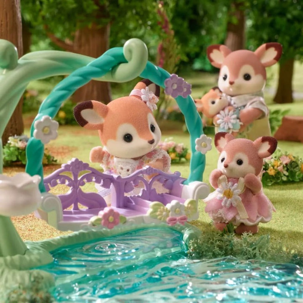 Sylvanian Families Deer Babies Floral Swing Set Sylvanian Families