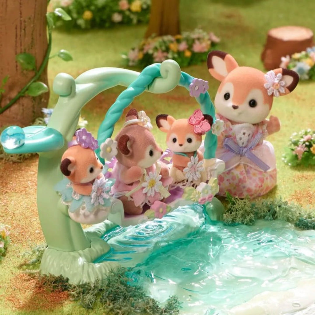 Sylvanian Families Deer Babies Floral Swing Set Sylvanian Families