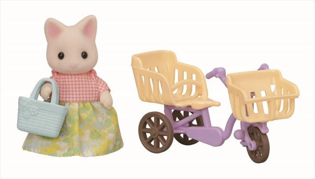 Sylvanian Families Floral Cat Mother’s Bicycle Ride Sylvanian Families