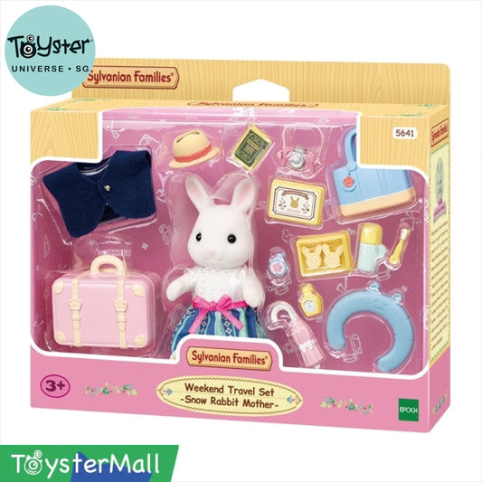 Sylvanian Families Weekend Travel Set - Snow Rabbit Mother Free Gift