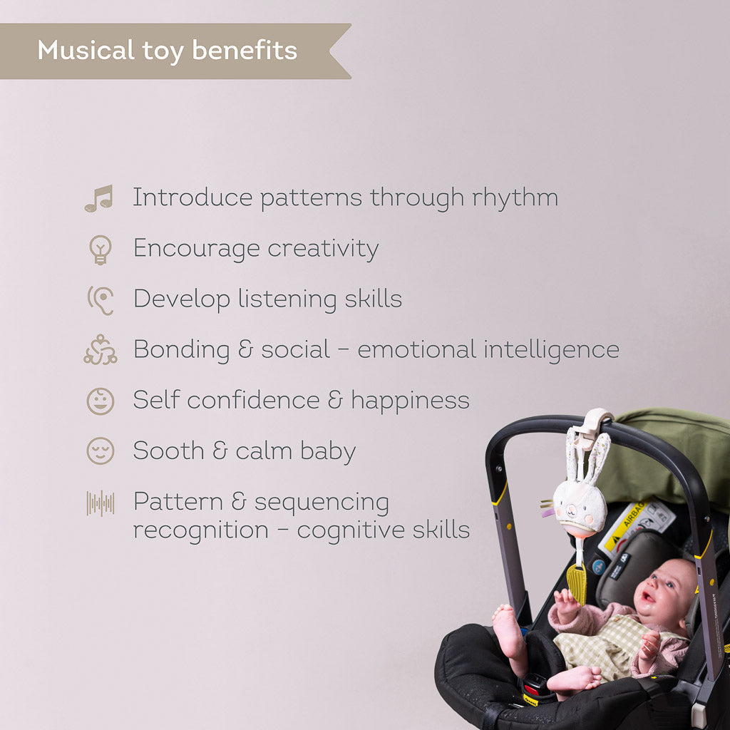 Taf Toys Garden Stroller Bunny Musical Toy - Easier Outdoors