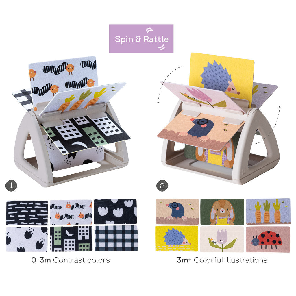 Taf Toys Tummy Time Spinning Book - Easier Development