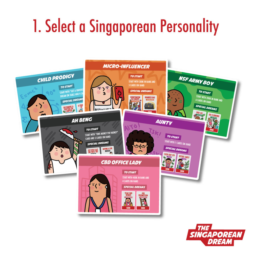 The Singaporean Dream Card Game - Card Games