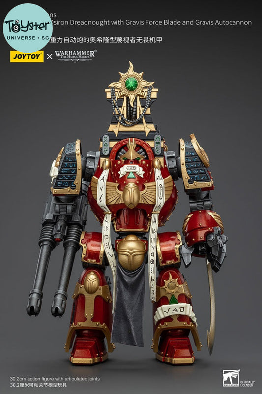 Thousand Sons Contemptor-Osiron Dreadnought With Gravis Force Blade And Autocannon Jt8636 Warhammer