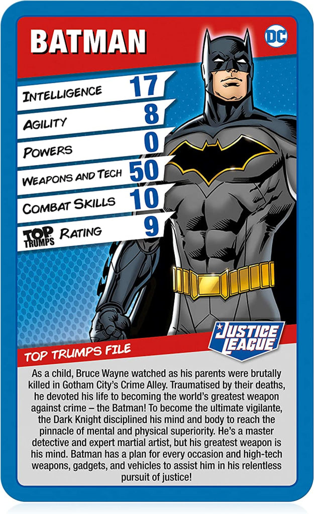 Top Trumps Justice League Card Game