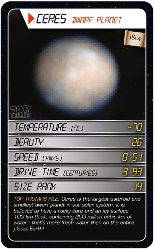 Top Trumps Space Card Game
