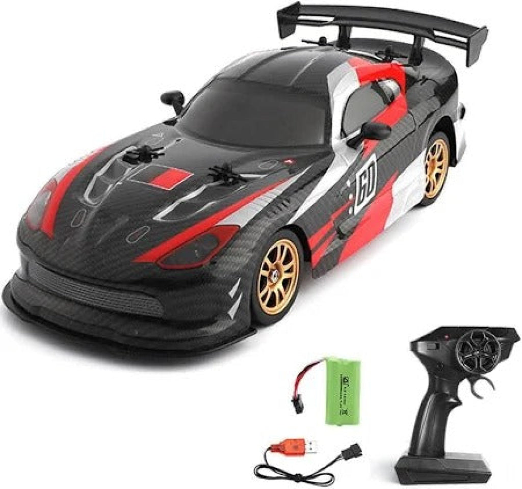 Toyster RC Speedy Cheetah 1:16 2.4G 4WD Drifting Car - Black - Toyster RC