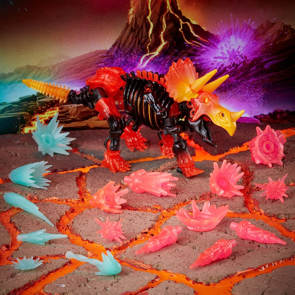 Transformers Generations War For Cybertron Deluxe Wfc-K39 Tricranius Beast Power Fire Blasts