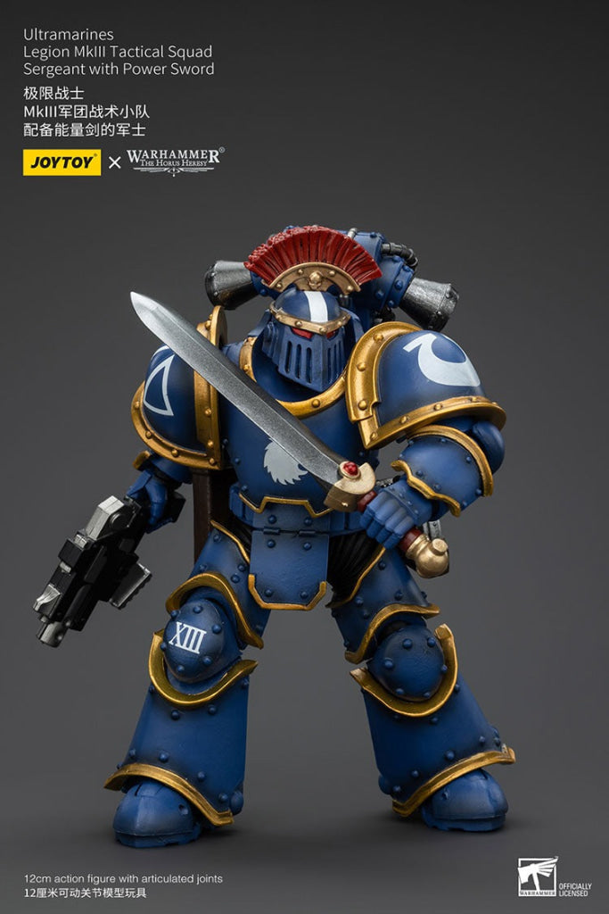 Ultramarines Legion Mkiii Tactical Squad Sergeant With Power Sword Jt00102 Warhammer 40K