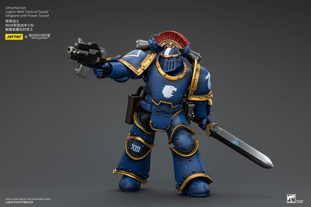 Ultramarines Legion Mkiii Tactical Squad Sergeant With Power Sword Jt00102 Warhammer 40K