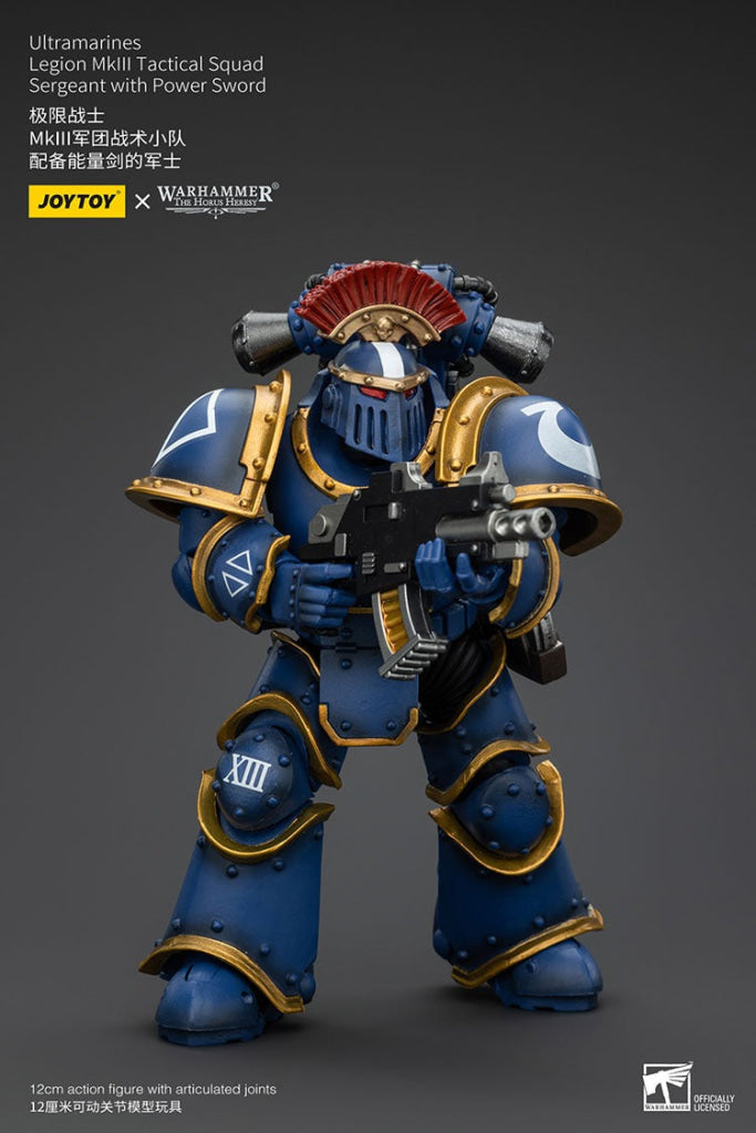 Ultramarines Legion Mkiii Tactical Squad Sergeant With Power Sword Jt00102 Warhammer 40K