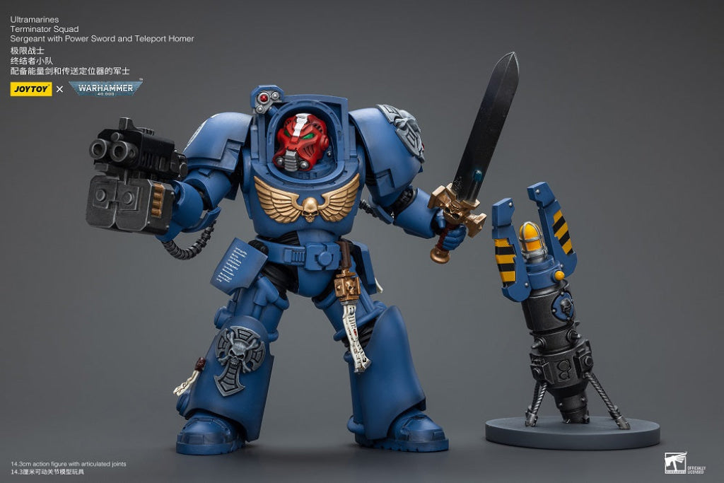 Ultramarines Terminator Squad Sergeant With Power Sword And Teleport Homer Jt9923 Warhammer 40K