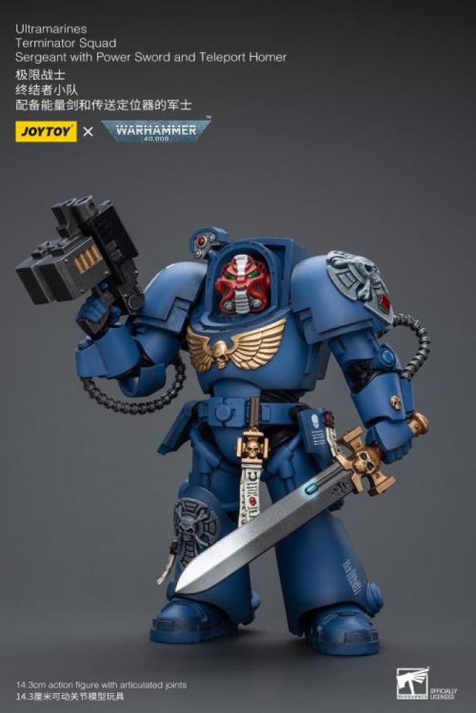 Ultramarines Terminator Squad Sergeant With Power Sword And Teleport Homer Jt9923 Warhammer 40K