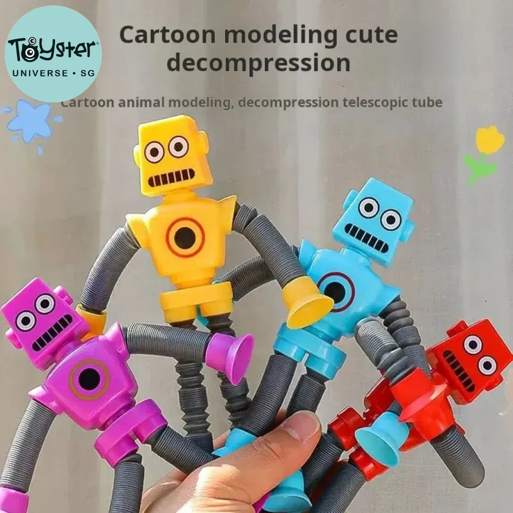 Versatile Suction Cup Robot Telescopic Tube 5Pcs