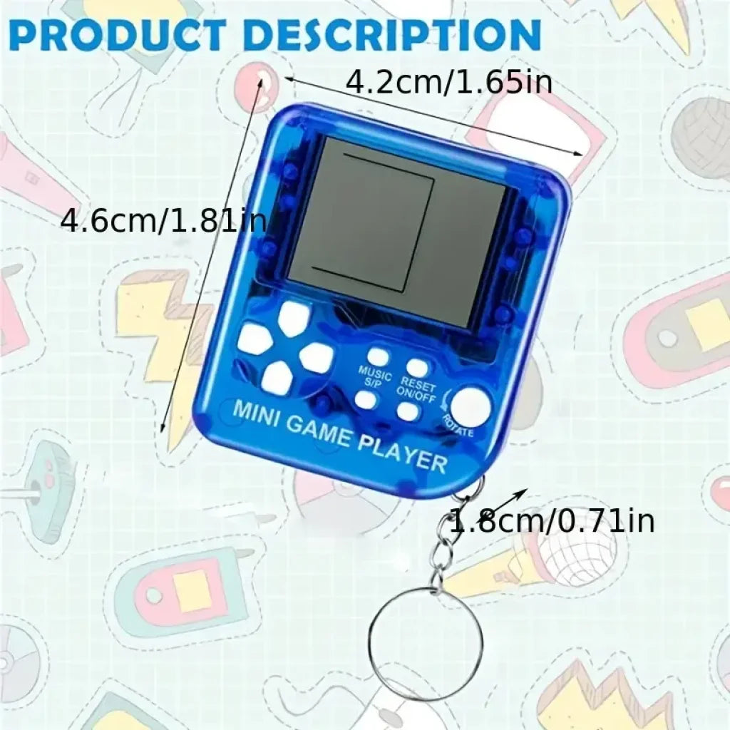 Video Game Colourful Keychain