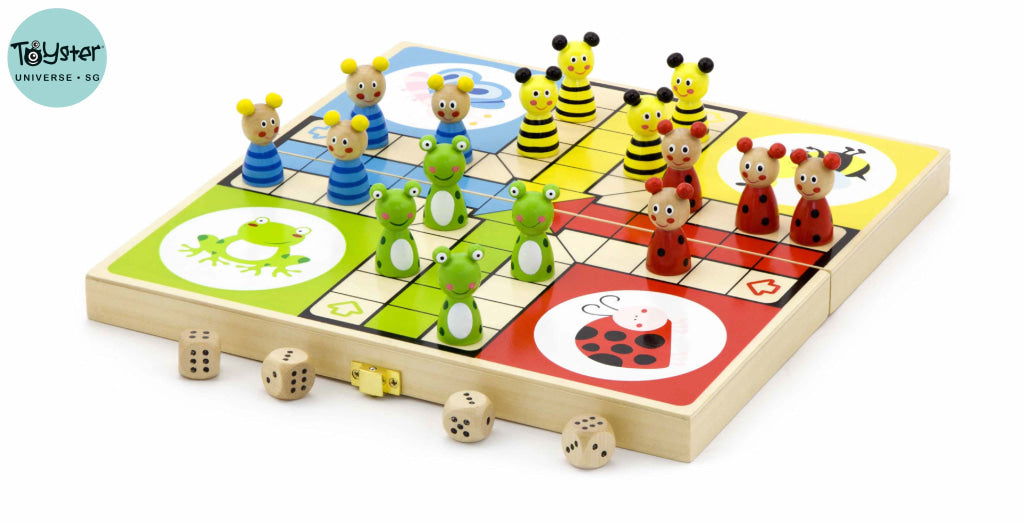 Viga Wooden Ludo Board Game