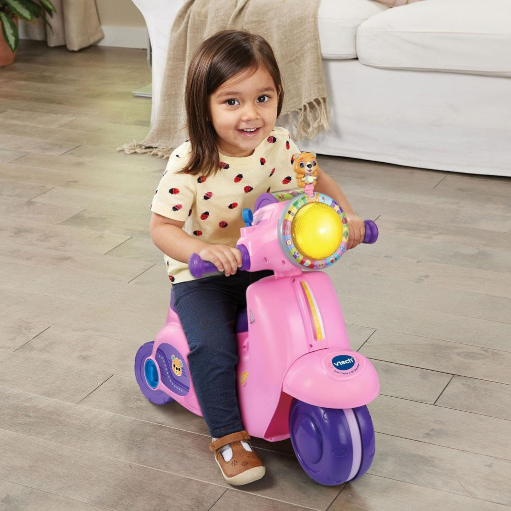 VTech 2 In 1 Ride N Balance Scooter Pink - VTech