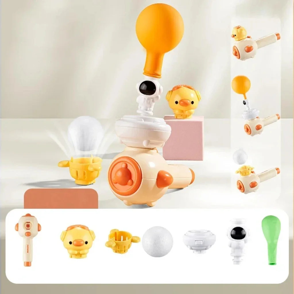 Whistle Ball Blowing Pipe Ball Three in One Sensory - Yellow / China Mainland