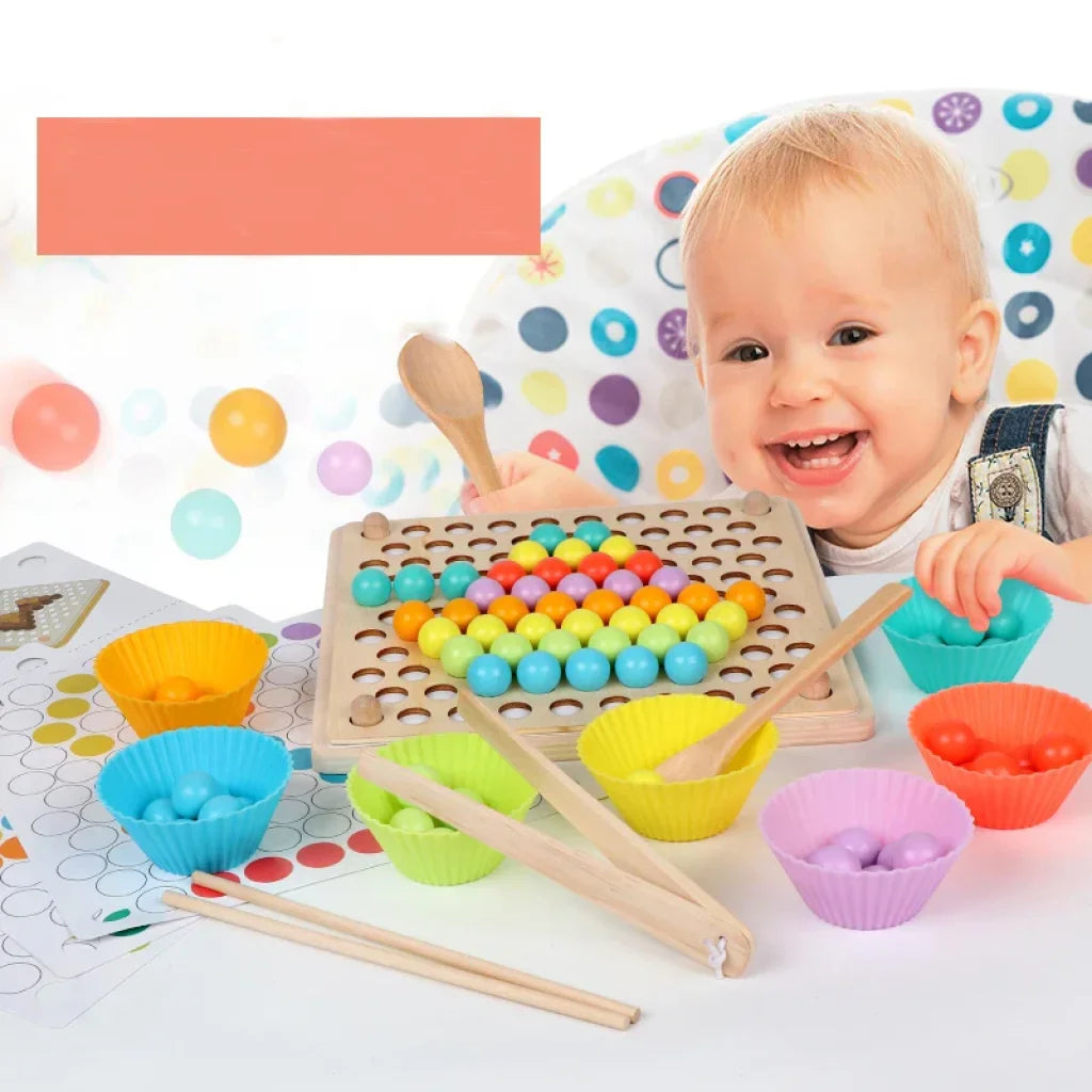 Wooden Beads Game Montessori Educational