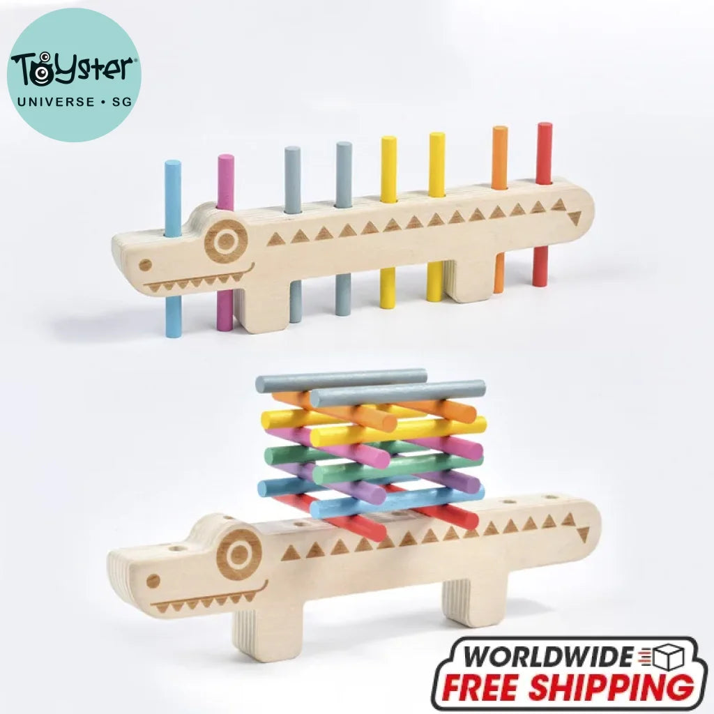 Wooden Toy Colour Matching Games - As shown
