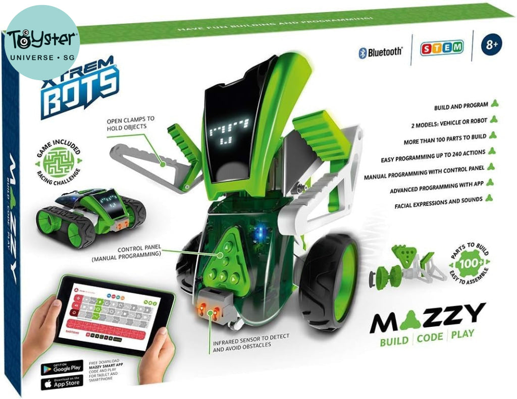 Xtrem Bots – Mazzy Buildable & Programmable Robot Kit Clementoni