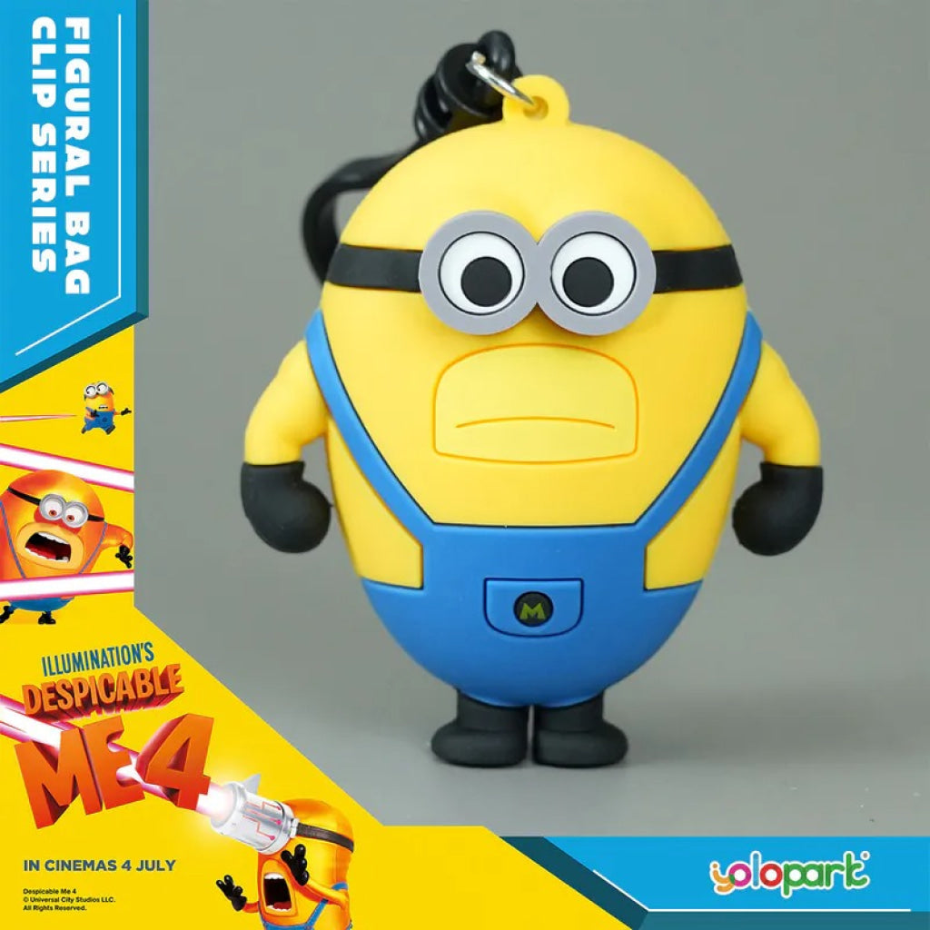 Yolopark Despicable Me 4 - 3D Foam Bag Clip Series Minions