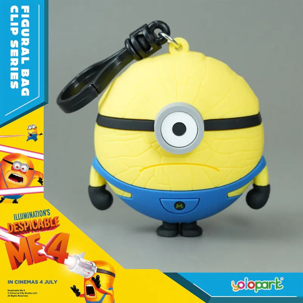 Yolopark Despicable Me 4 - 3D Foam Bag Clip Series Minions