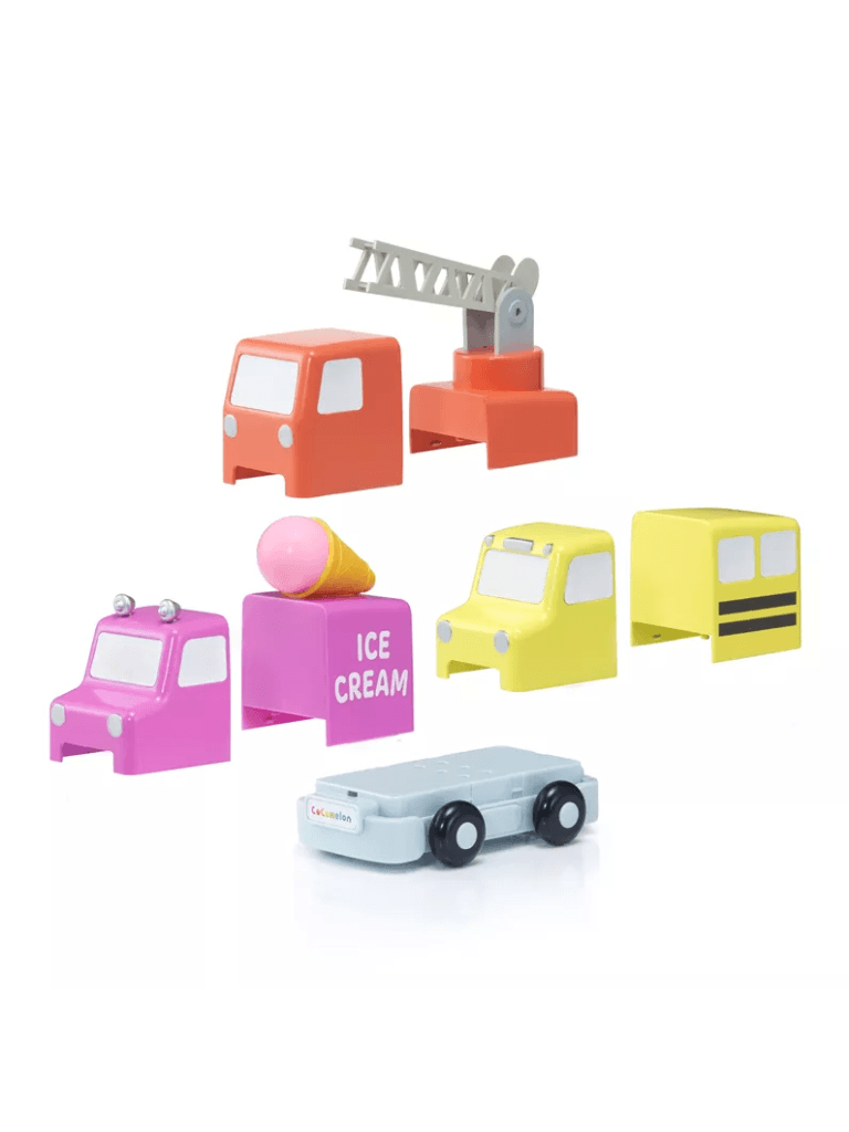 Cocomelon Build & Reveal Musical Vehicles Reading Toys